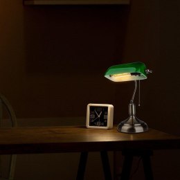 Lampa bankierska V-TAC E27 stare złoto zielony klosz VT-7151-GR 5 lat Gwarancji