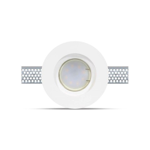 Oczko V-TAC GIPS GU10 Wpuszczane Okrągłe fi.100 Białe VT-771 Oczko V-TAC GIPS GU10 Wpuszczane Okrągłe fi.100 Białe VT-771