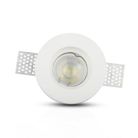 Oczko V-TAC GIPS GU10 Wpuszczane Okrągłe fi.100 Białe VT-771 Oczko V-TAC GIPS GU10 Wpuszczane Okrągłe fi.100 Białe VT-771