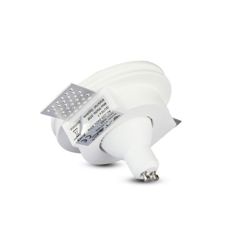 Oczko V-TAC GIPS GU10 Wpuszczane Okrągłe fi.100 Białe VT-771 Oczko V-TAC GIPS GU10 Wpuszczane Okrągłe fi.100 Białe VT-771