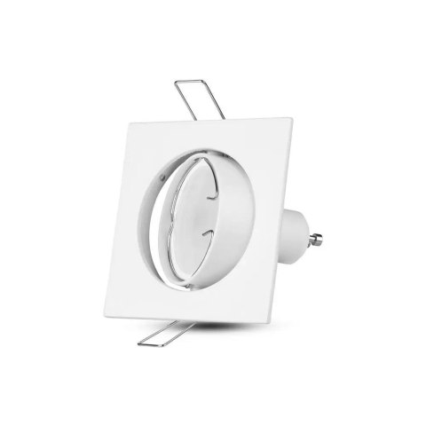 Oczko V-TAC GU10 Kwadrat Ruchome Białe VT-779-WH-SQ Oczko V-TAC GU10 Kwadrat Ruchome Białe VT-779-WH-SQ