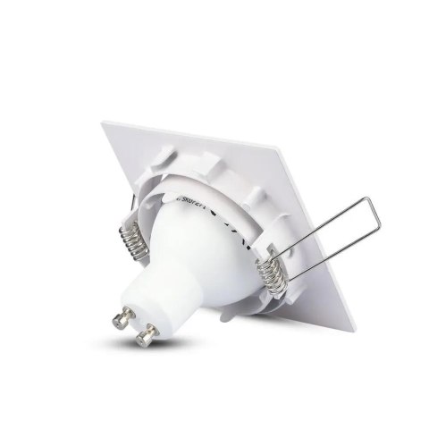 Oczko V-TAC GU10 Kwadrat Ruchome Białe VT-779-WH-SQ Oczko V-TAC GU10 Kwadrat Ruchome Białe VT-779-WH-SQ