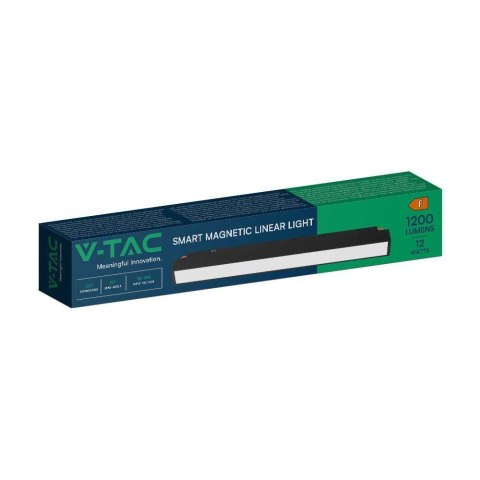 Oprawa Szynosystem SMART 48V V-TAC 12W LED CCT 90st SMART WiFi TRACKLIGHT Czarna VT-3612 2700K-6400K 1200lm 3 Lata Gwarancji Oprawa Szynosystem SMART 48V V-TAC 12W LED CCT 90st SMART WiFi TRACKLIGHT Czarna VT-3612 2700K-6400K 1200lm 3 Lata Gwarancji