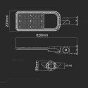 Oprawa uliczna LED V-TAC SAMSUNG CHIP z regulacją 150W 135Lm/W VT-169ST 4000K 20250lm 5 lat Gwarancji