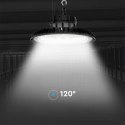 Oprawa V-TAC LED high bay LIFUD driver 0-10V 160Lm/W 120W/150W/200W VT-90202 3000K+4000K+5000K 27000lm 5 lat Gwarancji