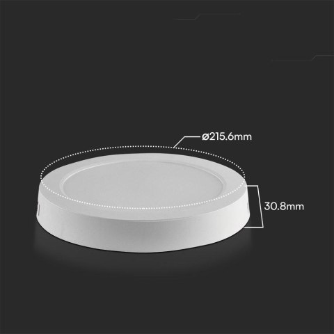 Panel natynkowy V-TAC 18W LED SAMSUNG CHIP okrągły 215x30mm VT-60018RD-S 4000K 1980lm 5 lat Gwarancji Panel natynkowy V-TAC 18W LED SAMSUNG CHIP okrągły 215x30mm VT-60018RD-S 4000K 1980lm 5 lat Gwarancji