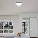 Plafon V-TAC 18W LED kwadrat 25x25cm natynkowy IP44 czarny VT-8618B 4000K 1830lm 2 lata Gwarancji