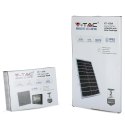 Projektor LED solarny V-TAC 35W czarny IP65 pilot timer VT-100W 4000K 2450lm 2 lata Gwarancji