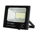 Projektor LED solarny V-TAC 35W czarny IP65 pilot timer VT-100W 4000K 2450lm 2 lata Gwarancji