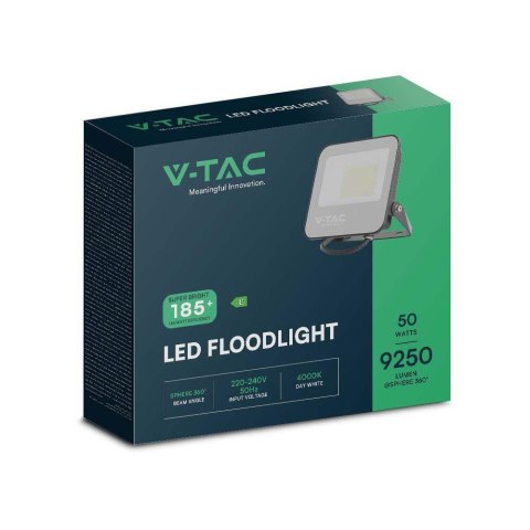 Projektor LED V-TAC 50W 185Lm/W Czarny VT-4456 4000K 9250lm Projektor LED V-TAC 50W 185Lm/W Czarny VT-4456 4000K 9250lm