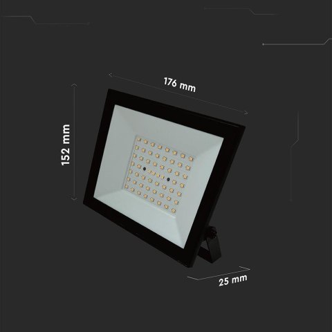 Projektor LED V-TAC 50W LED SMD 4000K Czarny VT-44054 4000K 4000lm Projektor LED V-TAC 50W LED SMD 4000K Czarny VT-44054 4000K 4000lm
