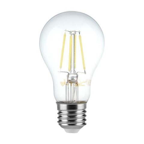 Żarówka LED 6W filament E27 A60 V-TAC VT-1887 3000K 600lm 2 lata Gwarancji Żarówka LED 6W filament E27 A60 V-TAC VT-1887 3000K 600lm 2 lata Gwarancji