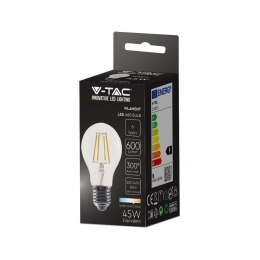 Żarówka LED 6W filament E27 A60 V-TAC VT-1887 3000K 600lm 2 lata Gwarancji