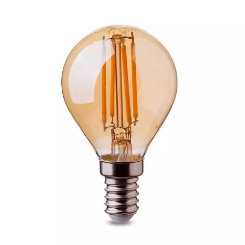 Żarówka LED V-TAC 4W Filament E14 P45 Kulka Bursztyn VT-1953 2200K 350lm Żarówka LED V-TAC 4W Filament E14 P45 Kulka Bursztyn VT-1953 2200K 350lm